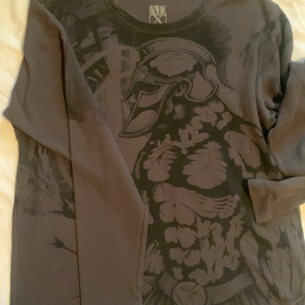 ADX mens long sleeve gray size XL
